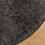 Voir la diapositive 4 : VIDAXL Tapis ISTAN a poils longs aspect brillant anthracite Ø 160 cm