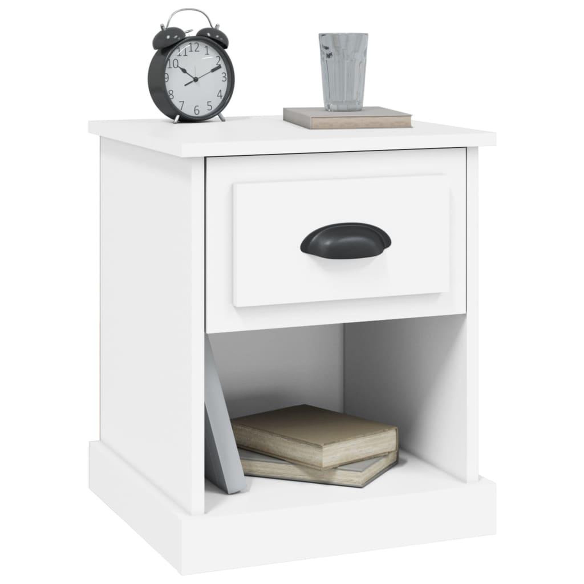 Voir la diapositive 5 : VIDAXL Tables de chevet 2 pcs blanc 39x39x47,5 cm bois d'ingenierie