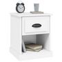 Voir la diapositive 5 : VIDAXL Tables de chevet 2 pcs blanc 39x39x47,5 cm bois d'ingenierie