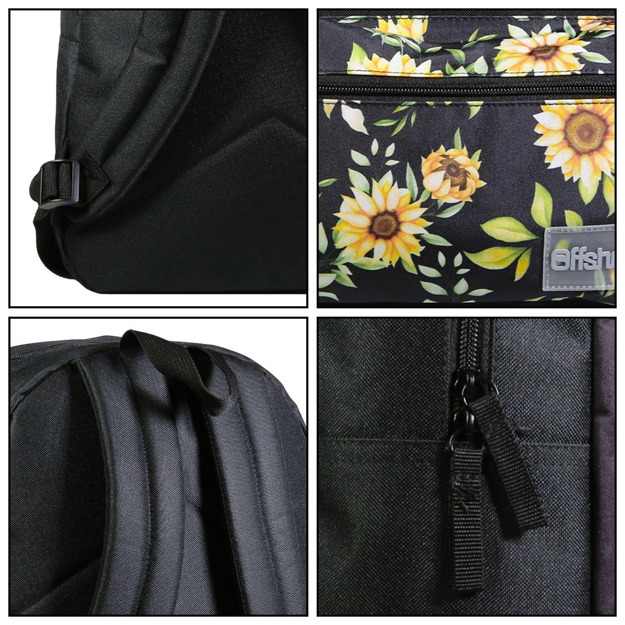 Voir la diapositive 6 : Bagtrotter BAGTROTTER Sac à dos 1 compartiment Offshore Noir Tournesols