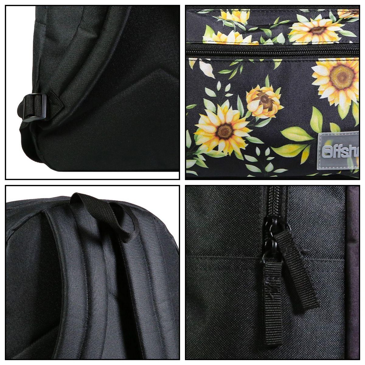 Bagtrotter BAGTROTTER Sac à dos 1 compartiment Offshore Noir Tournesols