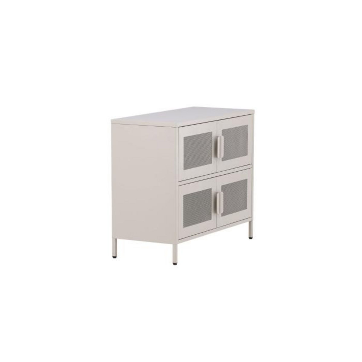 Paris Prix Buffet 4 Portes en Métal  Nett  90cm Beige