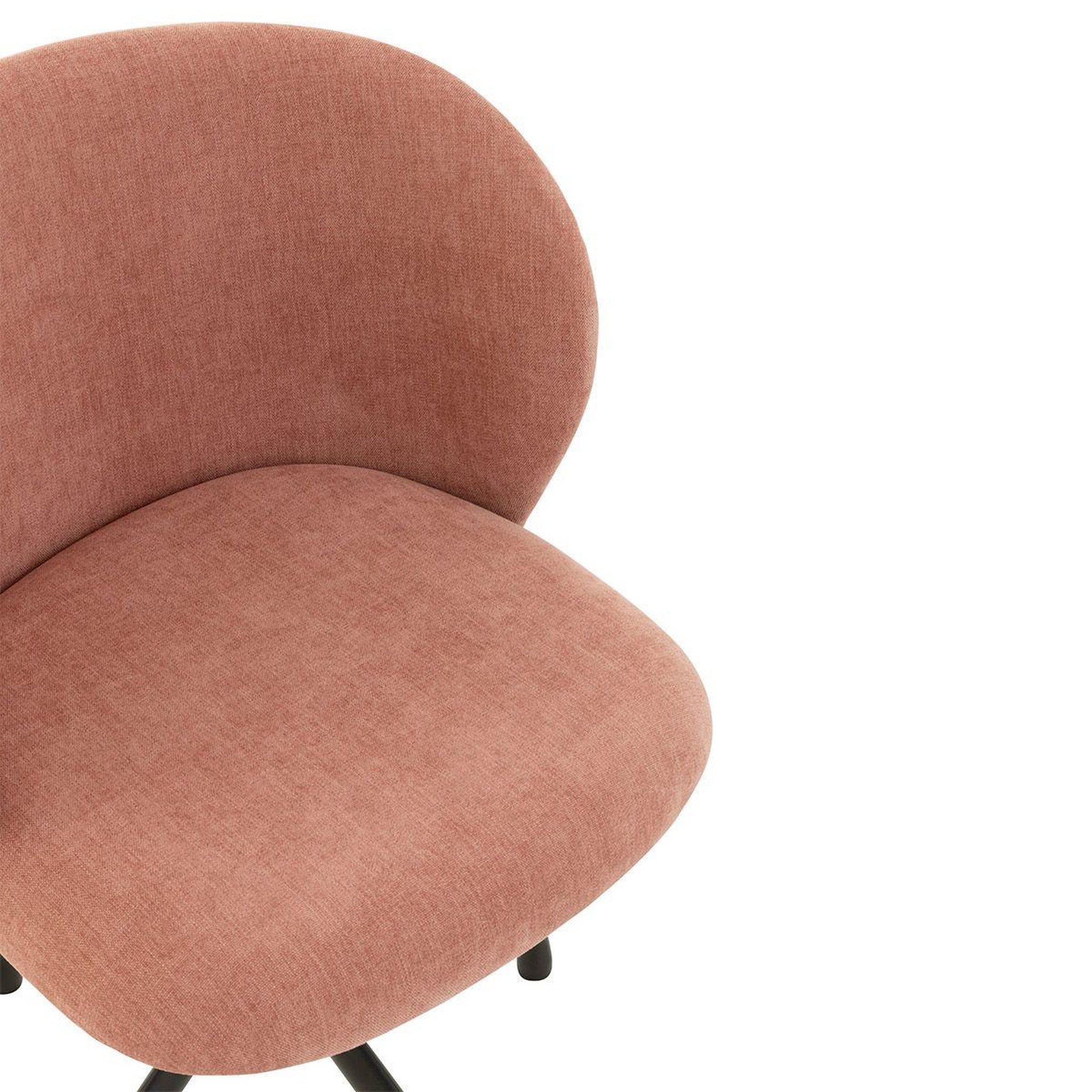 Voir la diapositive 6 : J-LINE Chaise pivotante design  gena  56cm rose clair