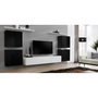 Voir la diapositive 4 : Paris Prix Meuble TV Mural Design  Switch IV  320cm Noir & Blanc