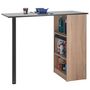 Voir la diapositive 1 : Table comptoir de cuisine avec rangement à rideau L130cm LUCK