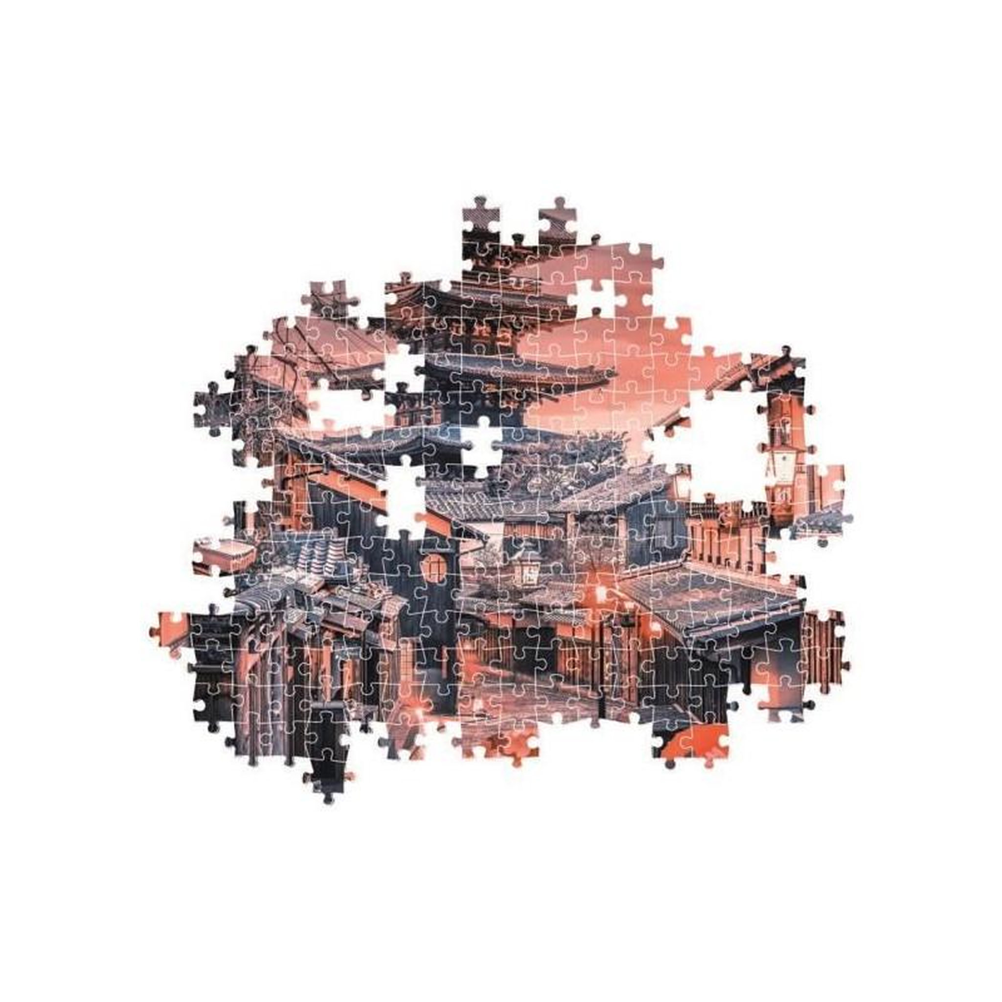 Voir la diapositive 3 : CLEMENTONI Puzzle 500 pièces Compact Evening in Kyoto – Puzzle adulte – Clementoni