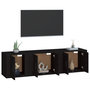 Voir la diapositive 3 : VIDAXL Ensemble de meubles TV 3 pcs Noir Bois d'ingenierie