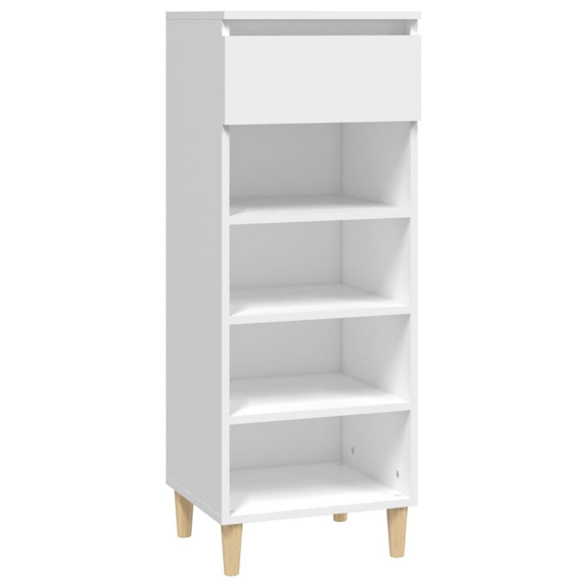 VIDAXL Armoire a chaussures Blanc 40x36x105 cm Bois d'ingenierie