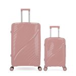 OBAGO OBAGO - Lot de 2 - Valises grand format et cabine XS LYRA. Coloris disponibles : Jaune, Gris, Rouge, Orange, Noir, Rose