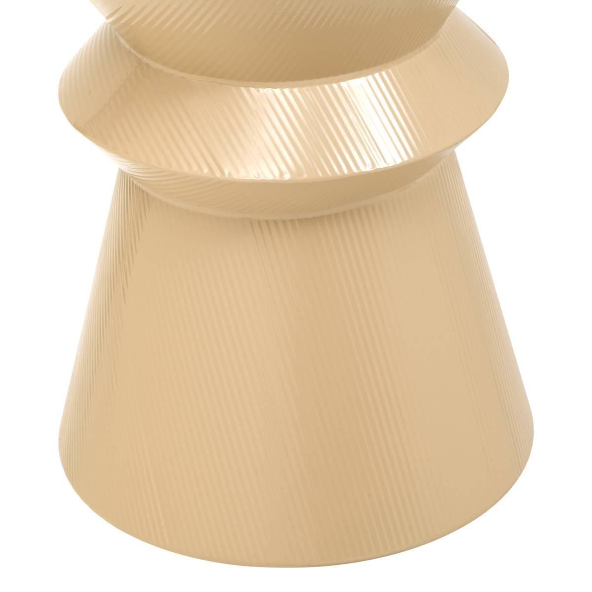 Voir la diapositive 3 : ATMOSPHERA Table d'appoint totem  maya  35cm beige