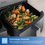 Voir la diapositive 3 : Philips Airfryer NA555/00 friteuse sans huile double panier + vapeur Métal, Série 5000 9L (3+6L)