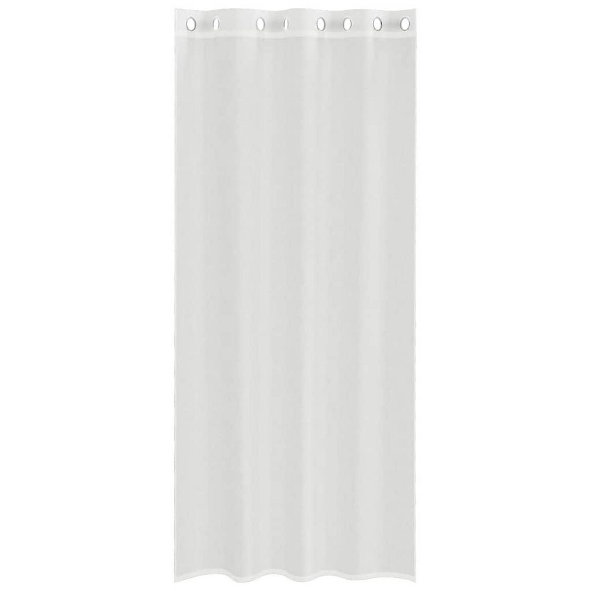 VIDAXL Rideaux en voile avec œillets 2 pcs blanc