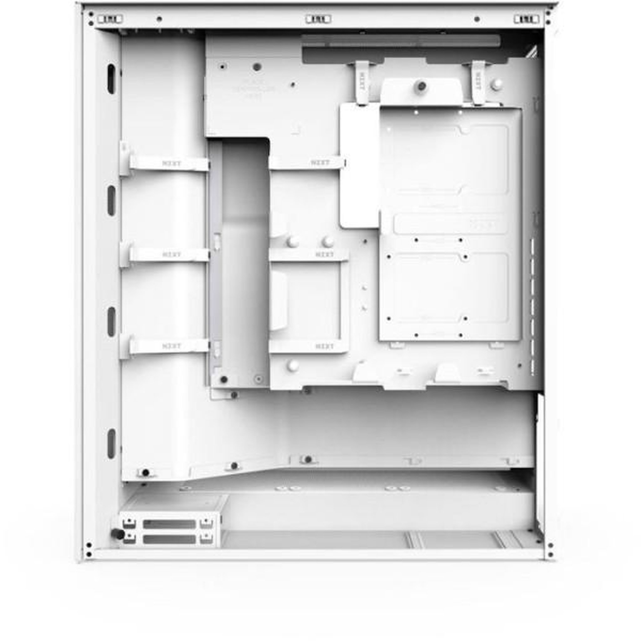 Voir la diapositive 6 : NZXT Boîtier PC Moyen Tour - NZXT - H7 Flow RGB (2024) - RGB intégré - Coloris Blanc - Flux d'air optimisé