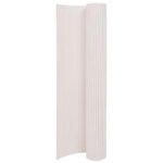 VIDAXL Cloture de jardin double face 90x400 cm Blanc