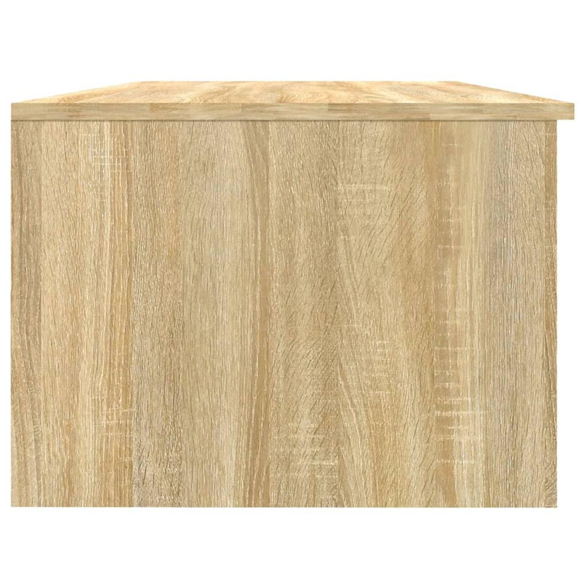 Voir la diapositive 4 : VIDAXL Table basse chene sonoma 102x50x36 cm bois d'ingenierie