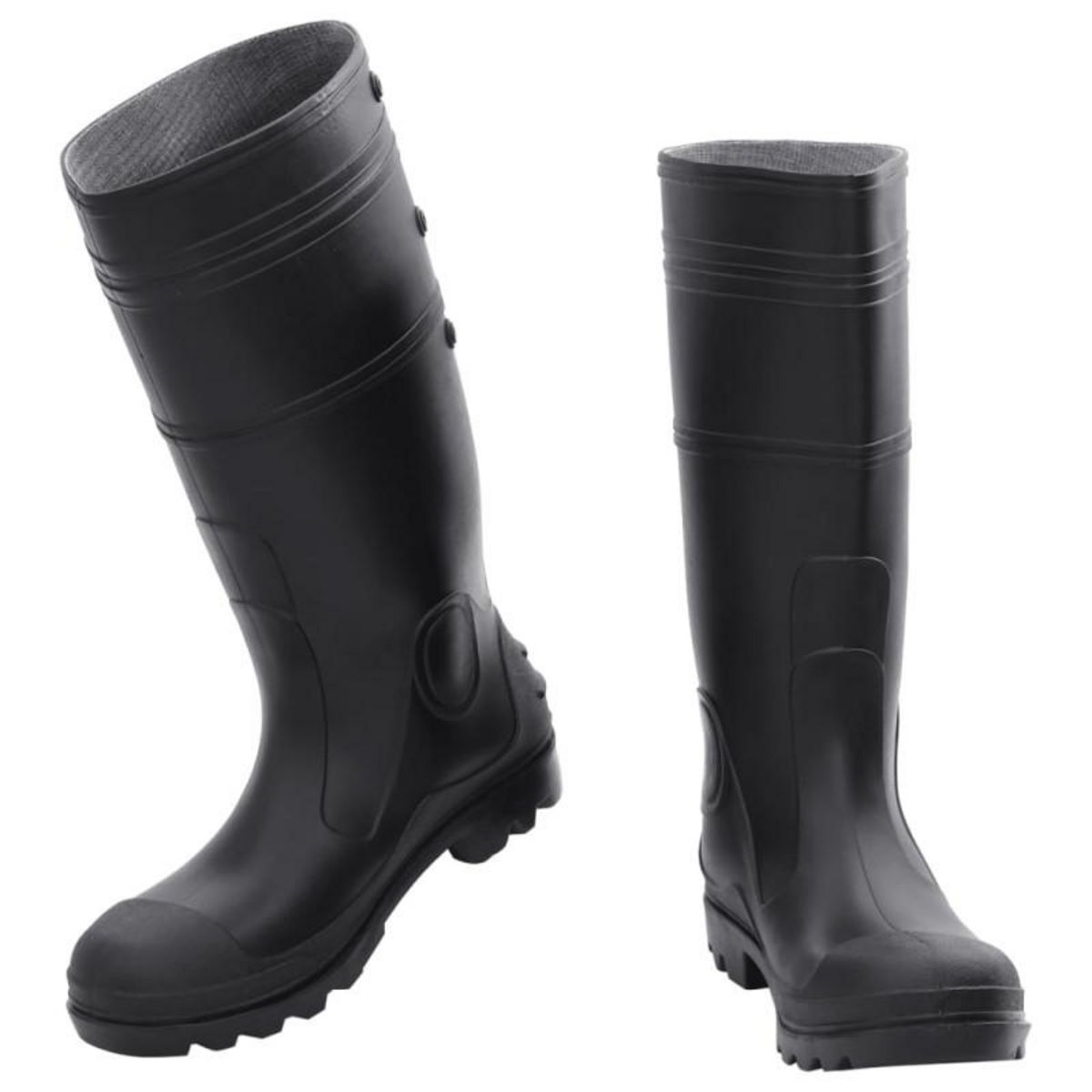 VIDAXL Bottes de pluie noir taille 41 PVC