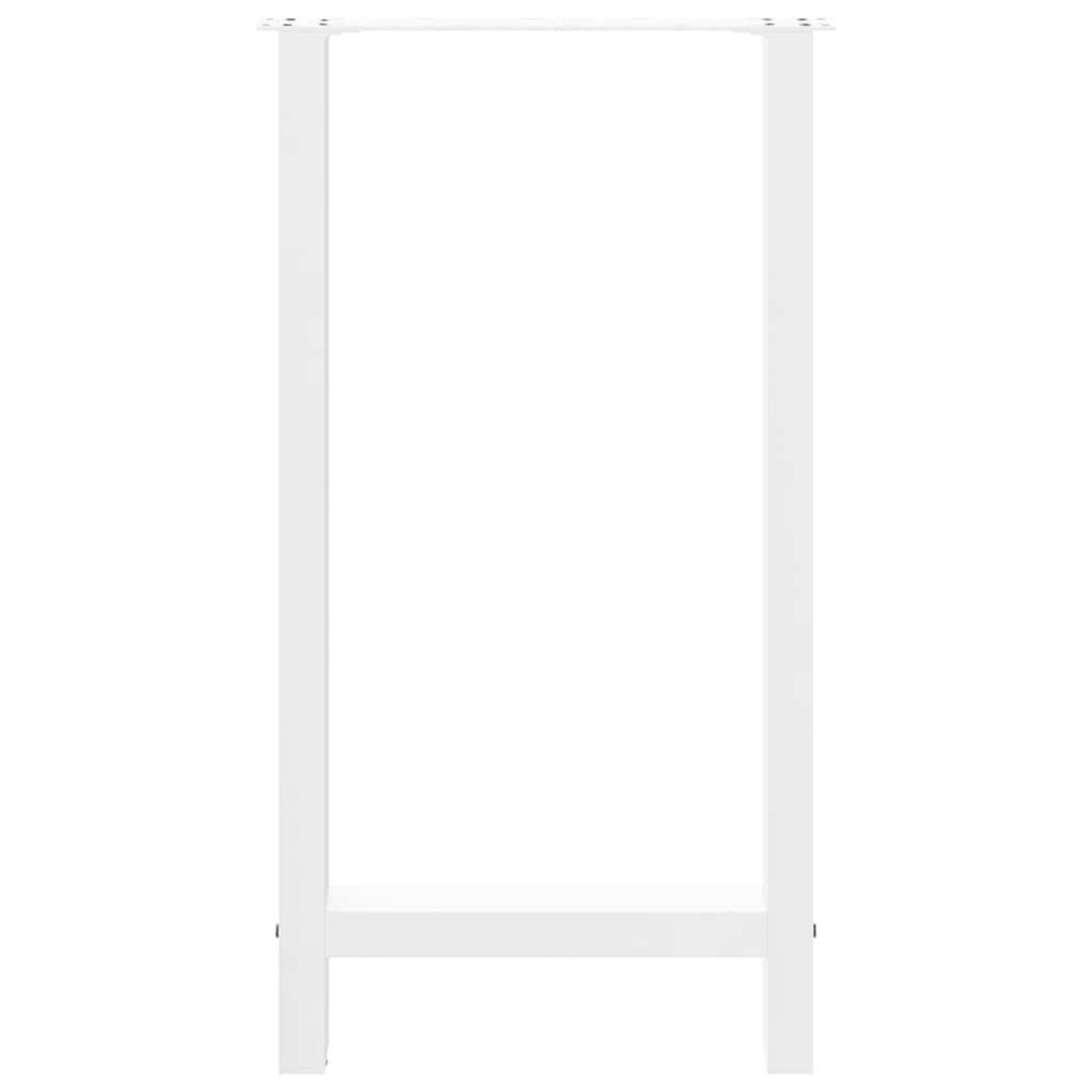 VIDAXL Pieds de table basse blanc 2 pcs 40x(90-91) cm acier