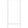 Voir la diapositive 5 : VIDAXL Pieds de table basse blanc 2 pcs 40x(90-91) cm acier