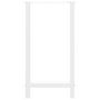 Voir la diapositive 5 : VIDAXL Pieds de table basse blanc 2 pcs 40x(90-91) cm acier