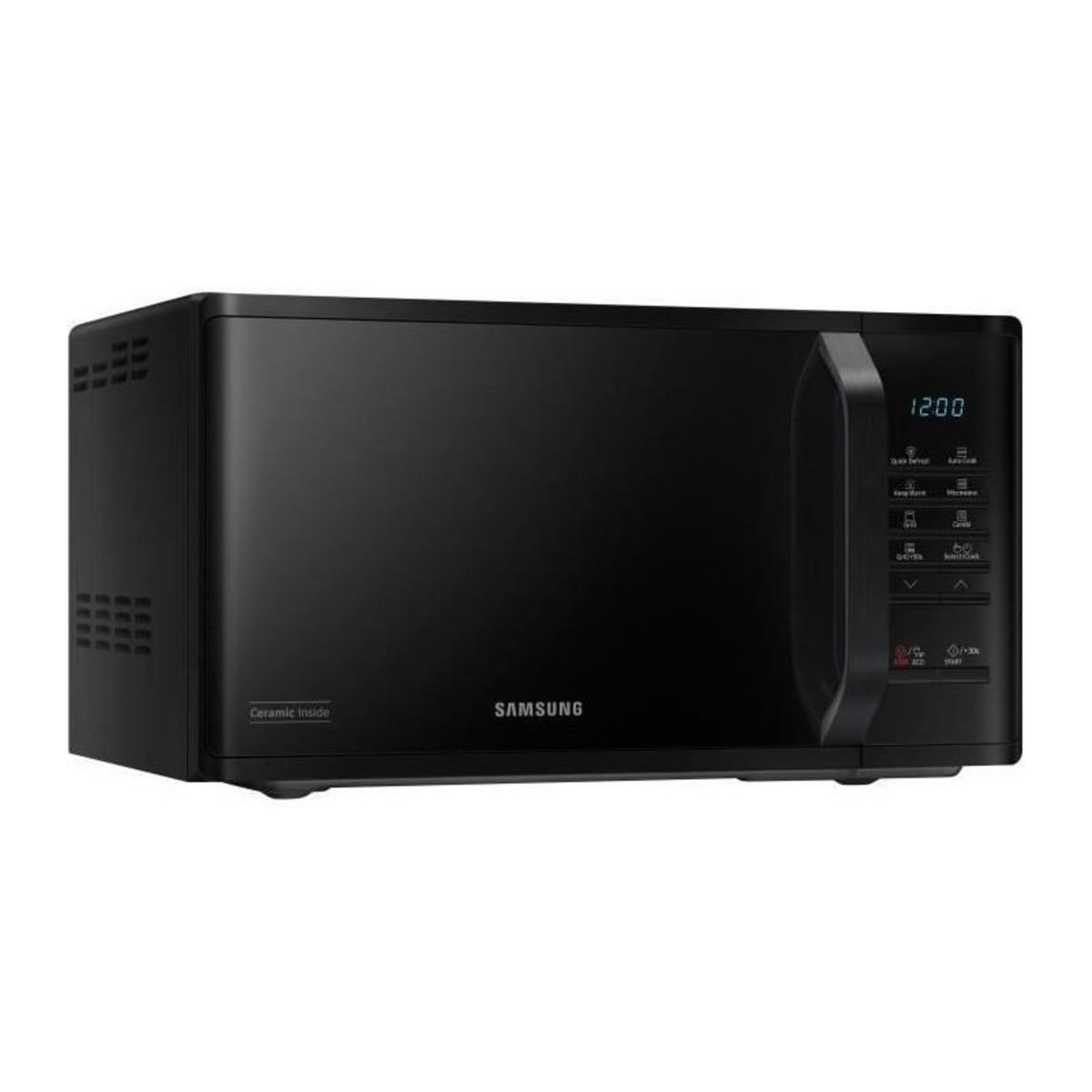 Samsung Micro-ondes Samsung MG23K3513AK - 23L - Gril - Electronique - 800W - 28,8 cm - Cavité céramique émail - Noir