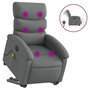 Voir la diapositive 2 : VIDAXL Fauteuil inclinable de massage electrique Gris fonce Tissu