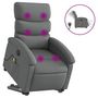 Voir la diapositive 2 : VIDAXL Fauteuil inclinable de massage electrique Gris fonce Tissu