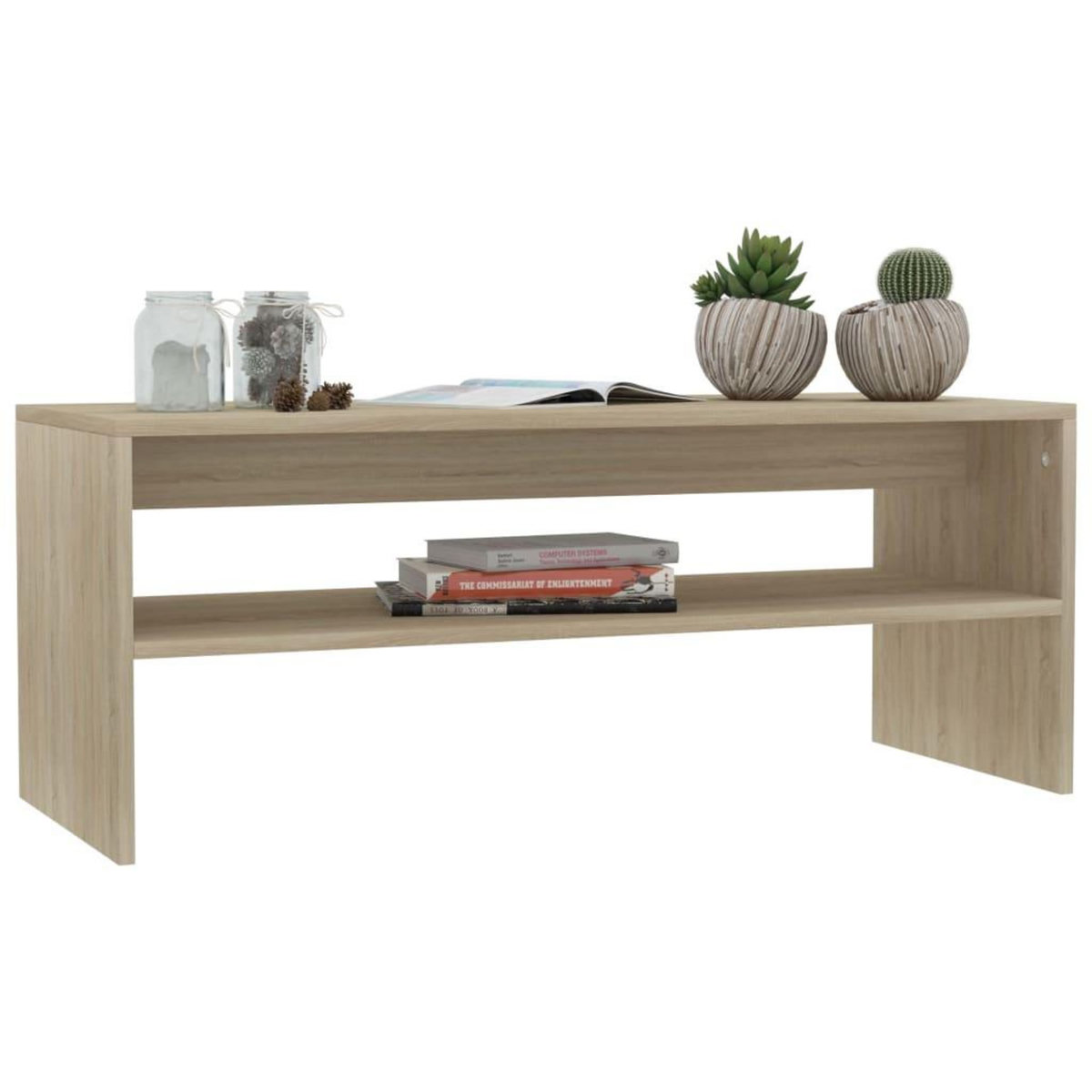 VIDAXL Table basse Chene sonoma 100x40x40 cm Bois d'ingenierie