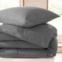 Voir la diapositive 3 : COTON PUR Parure de draps 4 pièces  Noah  Gaze de Coton pour lit 2 Places 160 cm