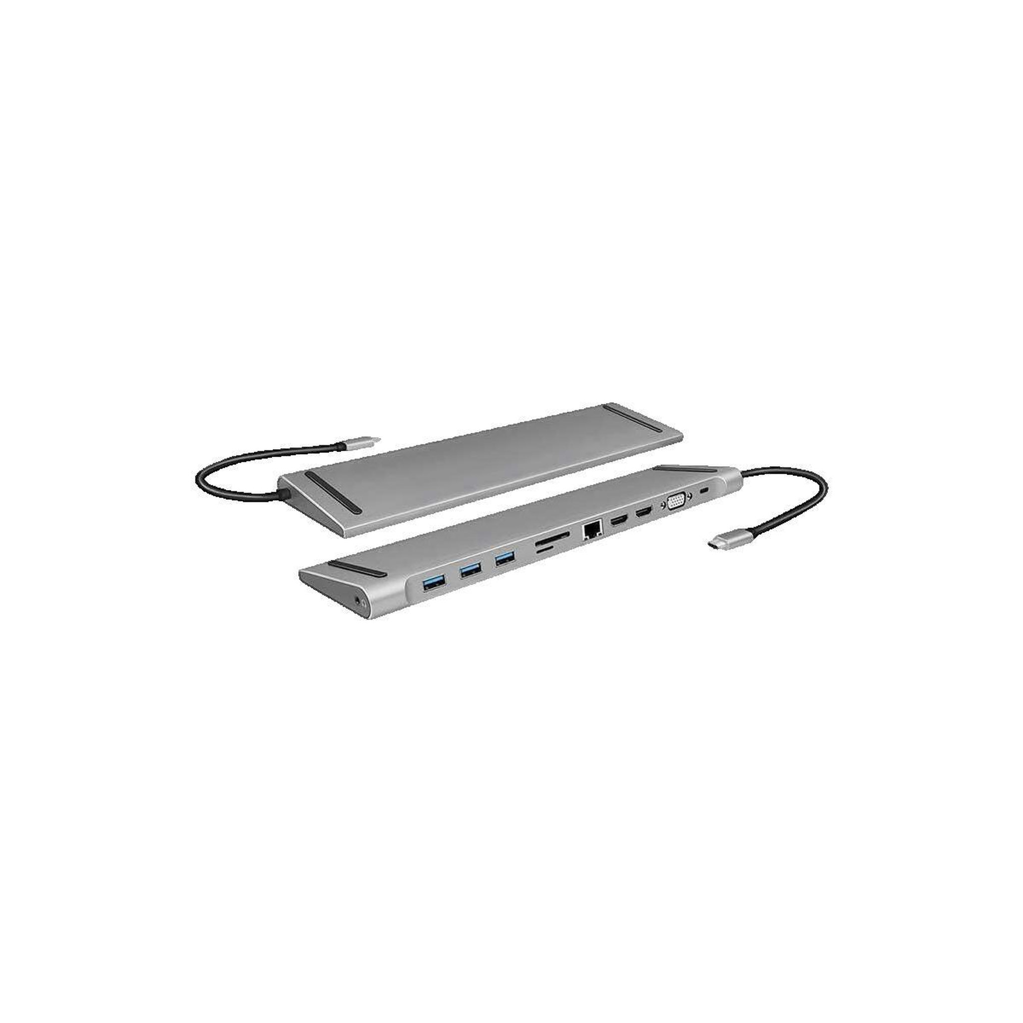 Voir la diapositive 2 : LOGILINK Station d'accueil LogiLink UA0373 USB-C 3.2 Gen 1 argenté