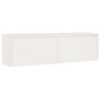 Voir la diapositive 2 : VIDAXL Armoires murales 2 pcs Blanc 60x30x35 cm Bois de pin massif
