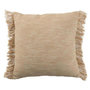 Voir la diapositive 1 : Paris Prix Coussin Déco  Franges Coton  45x45cm Beige