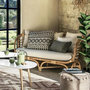 Voir la diapositive 4 : ATMOSPHERA Canapé 2 Places en Rotin  Farah  143cm Naturel