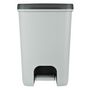 Voir la diapositive 4 : CURVER Curver Poubelle a pedale Essentials 20 L Gris clair