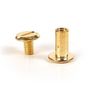 Voir la diapositive 2 : Graine créative 20 vis Chicago dorées - attaches cuir 10 mm x Ø 9,5 mm