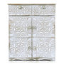 Voir la diapositive 1 : Paris Prix Buffet Design en Bois Sculpté  Ronny II  85cm Blanc