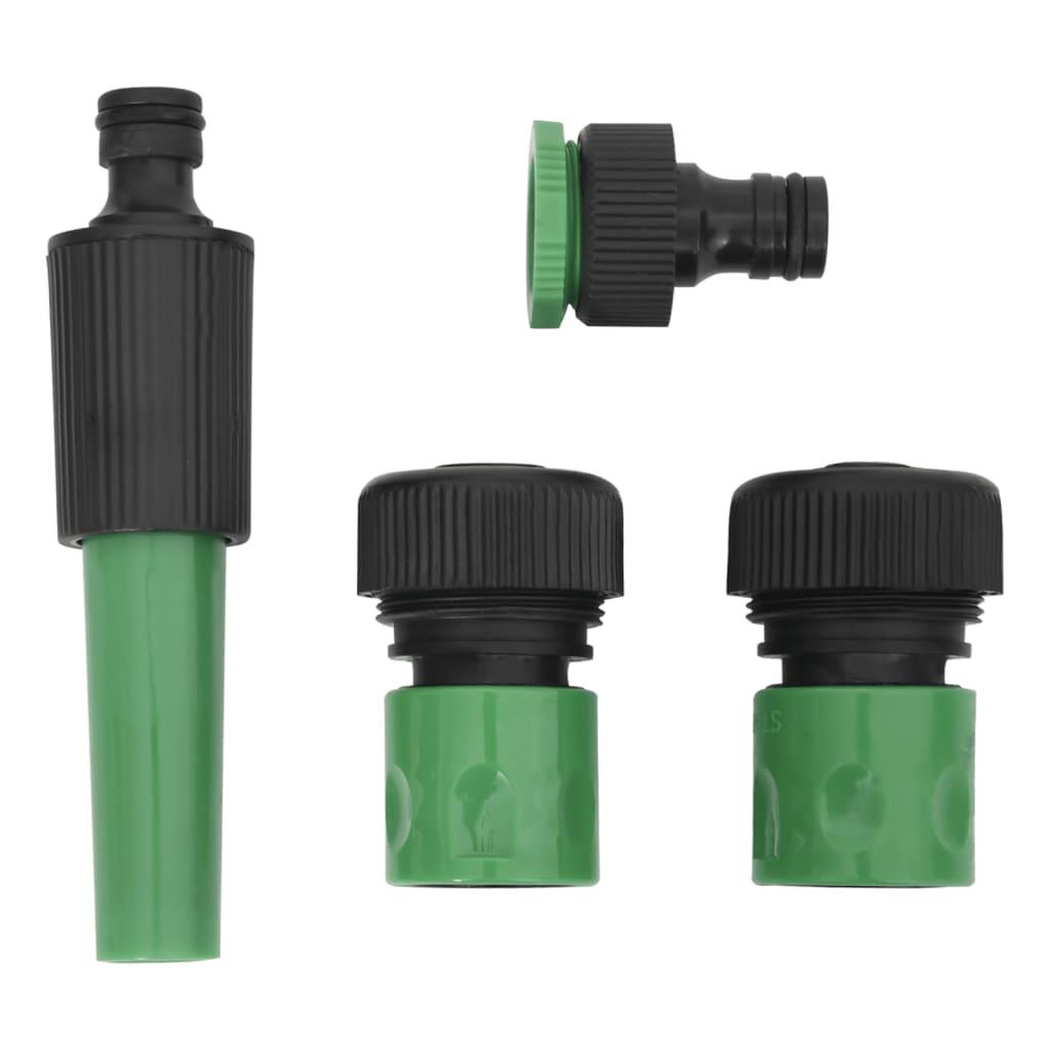 Voir la diapositive 5 : VIDAXL Tuyau d'arrosage avec jeu de raccords vert 0,75  30 m PVC