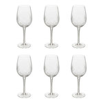 SECRET DE GOURMET Lot de 6 Verres à Vin Design  Victoria  38cl Transparent