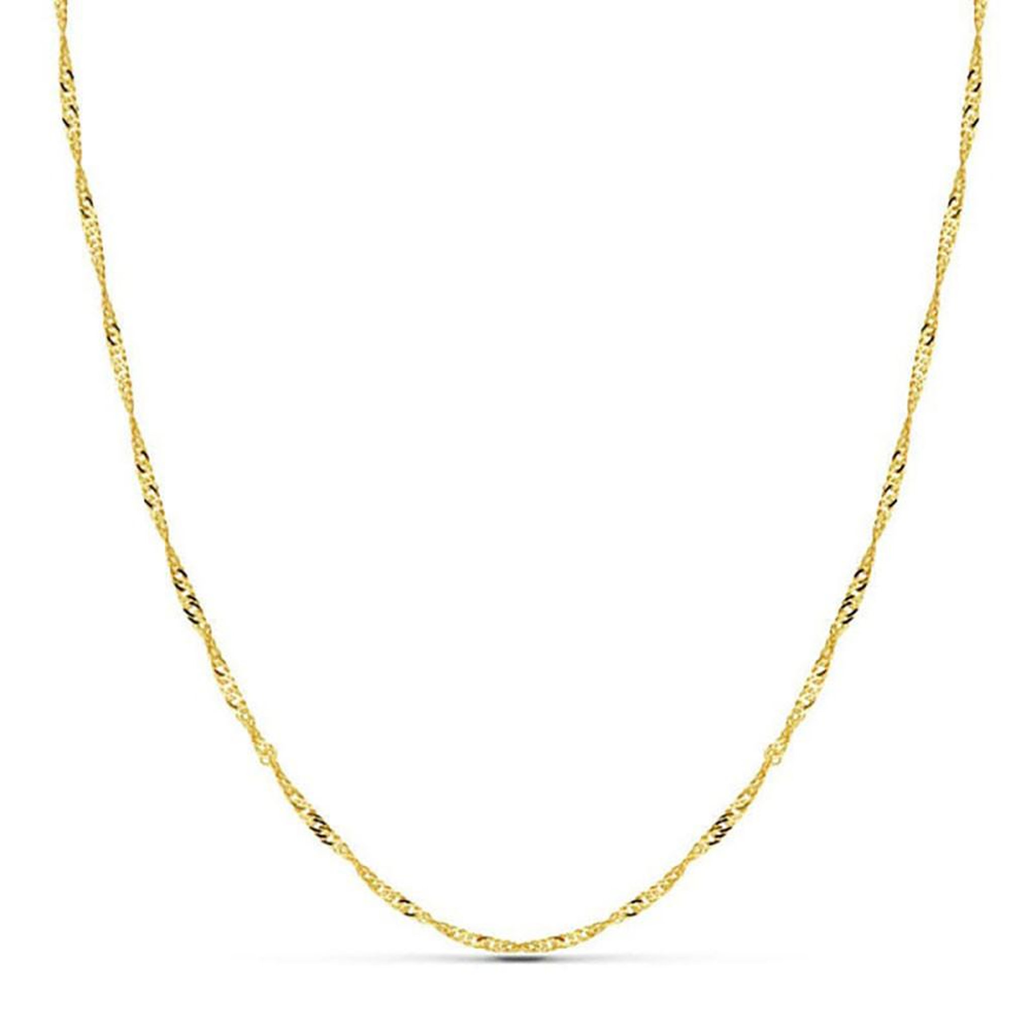 L'ATELIER D'AZUR Chaine Singapour Or Jaune - Femme 42cm