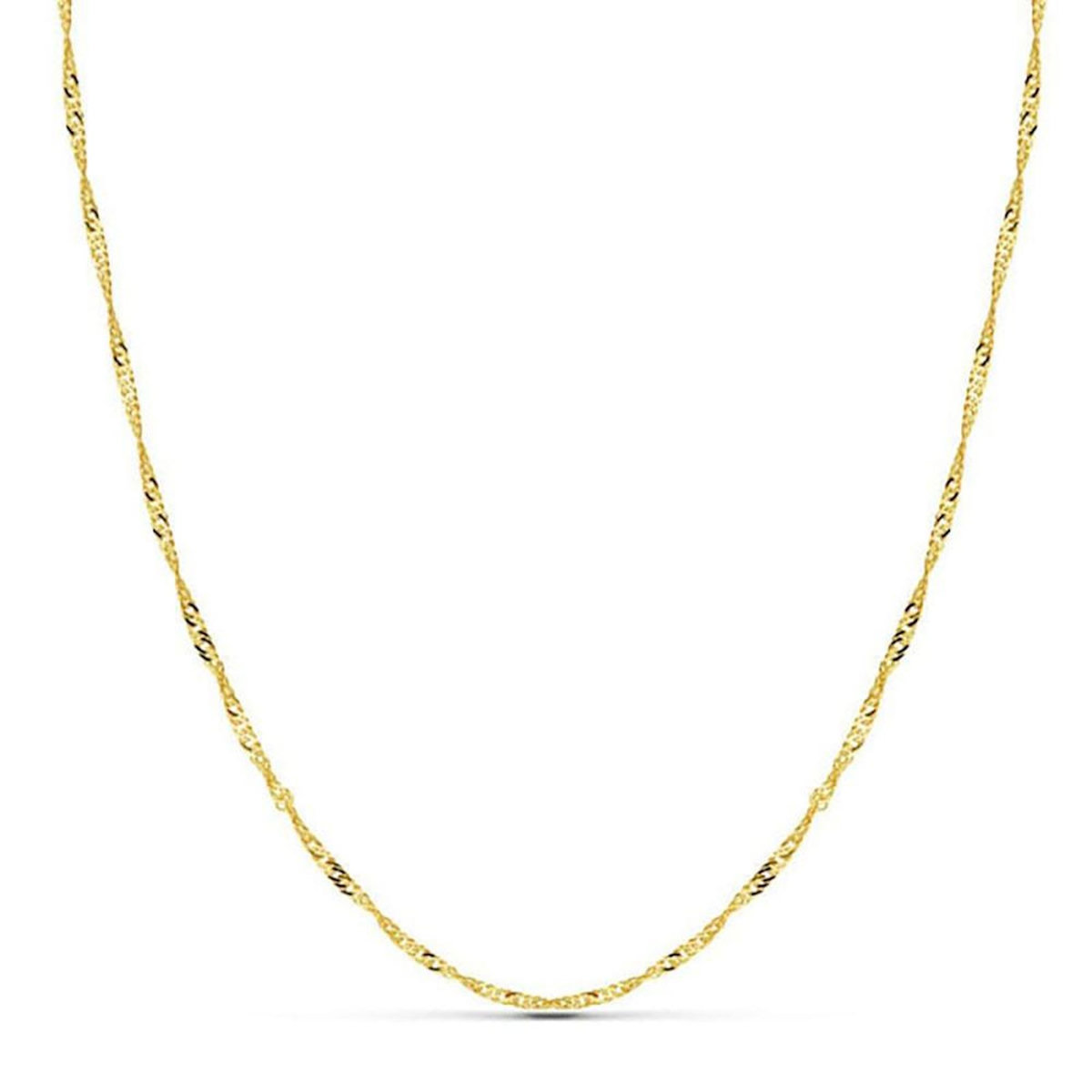 L'ATELIER D'AZUR Chaine Singapour Or Jaune - Femme 42cm