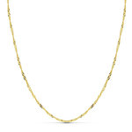 L'ATELIER D'AZUR Chaine Singapour Or Jaune - Femme 42cm