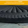 OUTSUNNY Pied de parasol base de lestage parasol rond ciment HDPE motif rosace Ø 49 cm poids net 15 Kg noir
