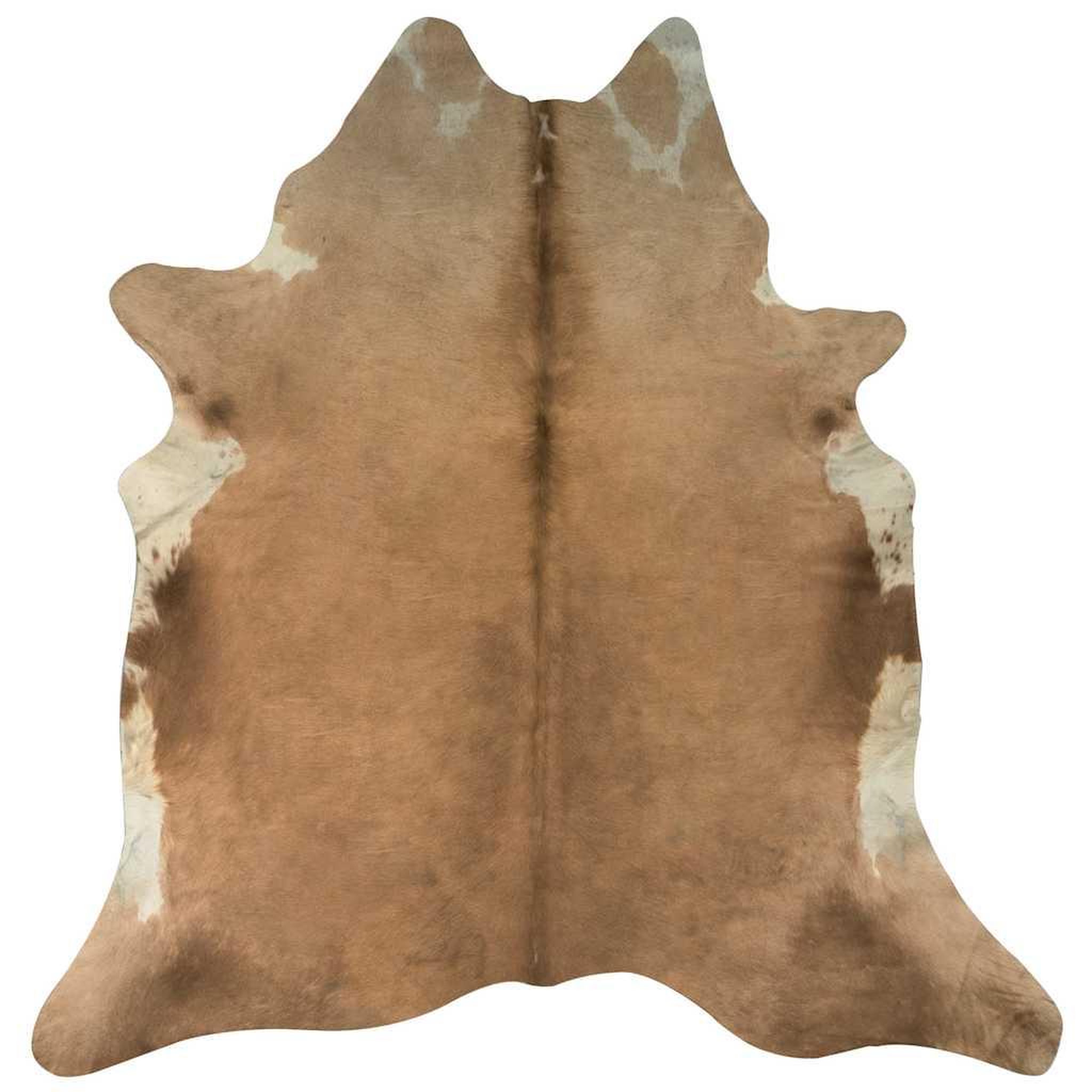 Voir la diapositive 5 : VIDAXL Tapis en peau de vache veritable marron et blanc 180x220 cm