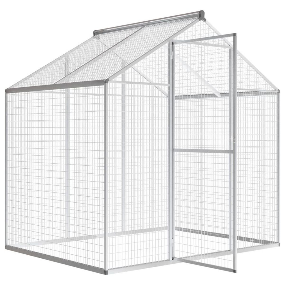 VIDAXL Voliere d'exterieur Aluminium 178 x 122 x 194 cm