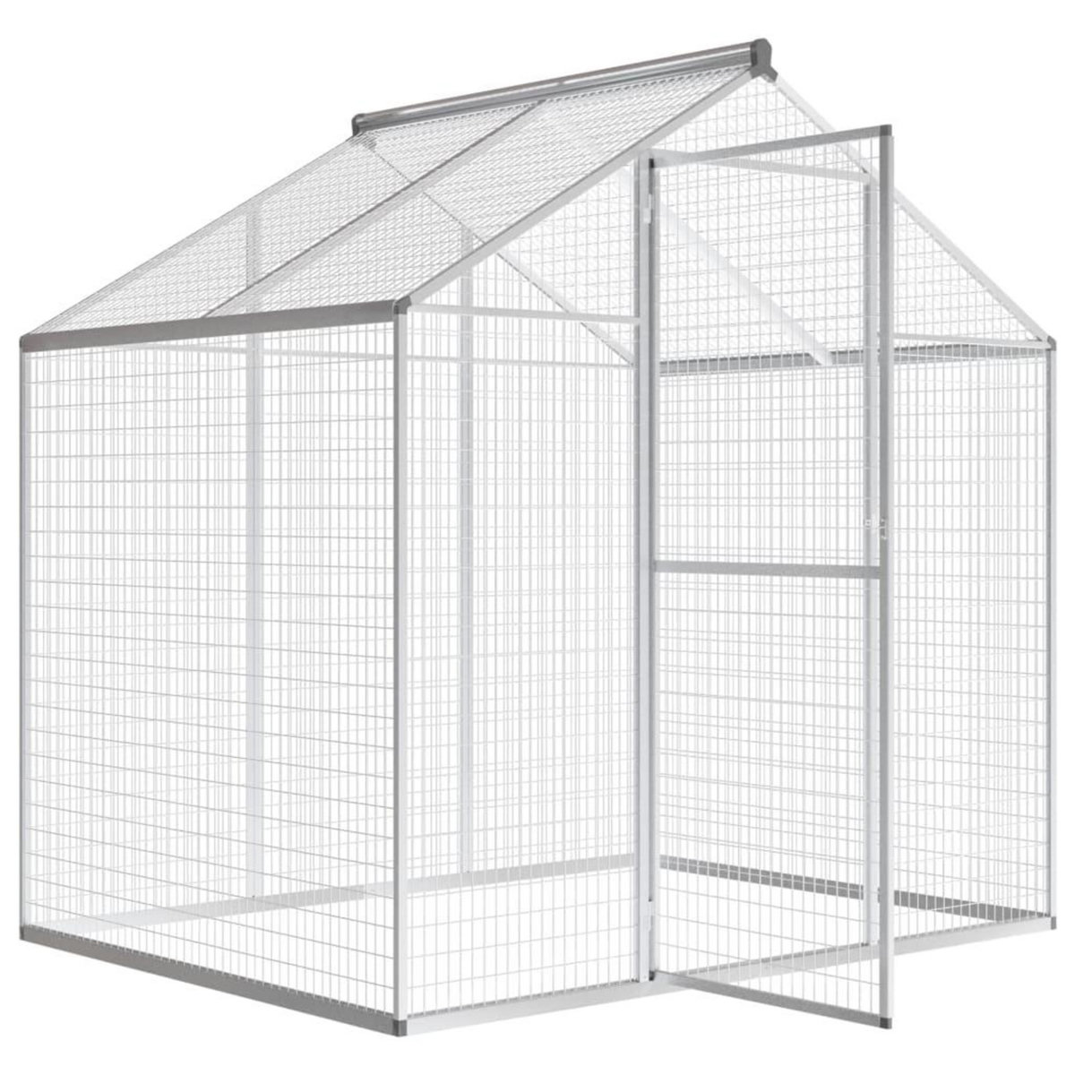VIDAXL Voliere d'exterieur Aluminium 178 x 122 x 194 cm