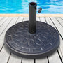 Voir la diapositive 2 : OUTSUNNY Pied de parasol résine 12 kg - pour mât de Ø 38/48 mm - Ø 44 x 34H cm - bronze