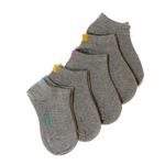 DIM 3x Paires de Chaussettes  à Motifs Fille Dim Fantaisie. Coloris disponibles : Gris