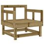 Voir la diapositive 3 : VIDAXL Chaises de jardin lot de 2 bois de pin impregne