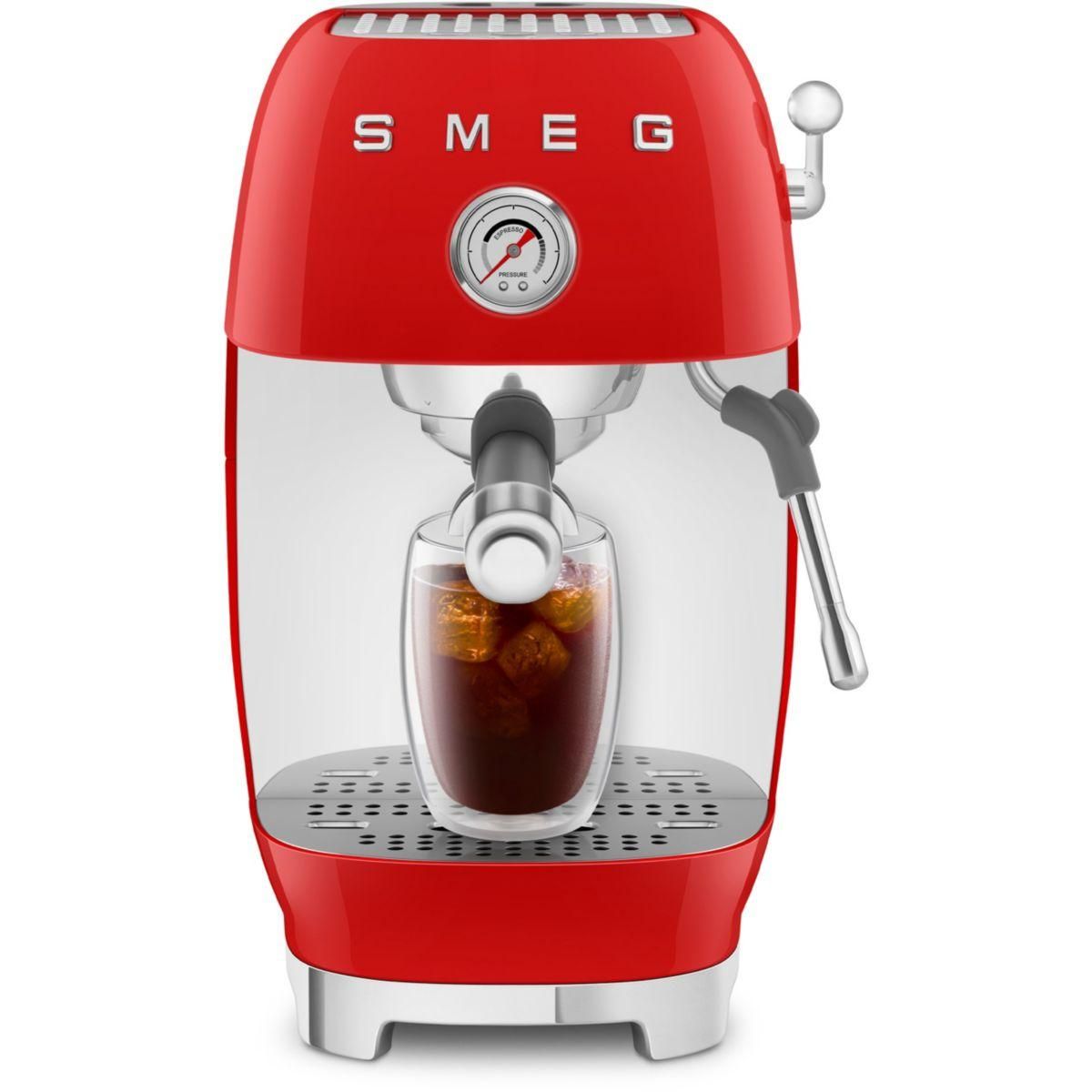 SMEG Machine à expresso ECF03RDEU + Cold Brew