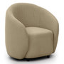Voir la diapositive 1 : LISA DESIGN Flore - fauteuil en tissu bouclette
