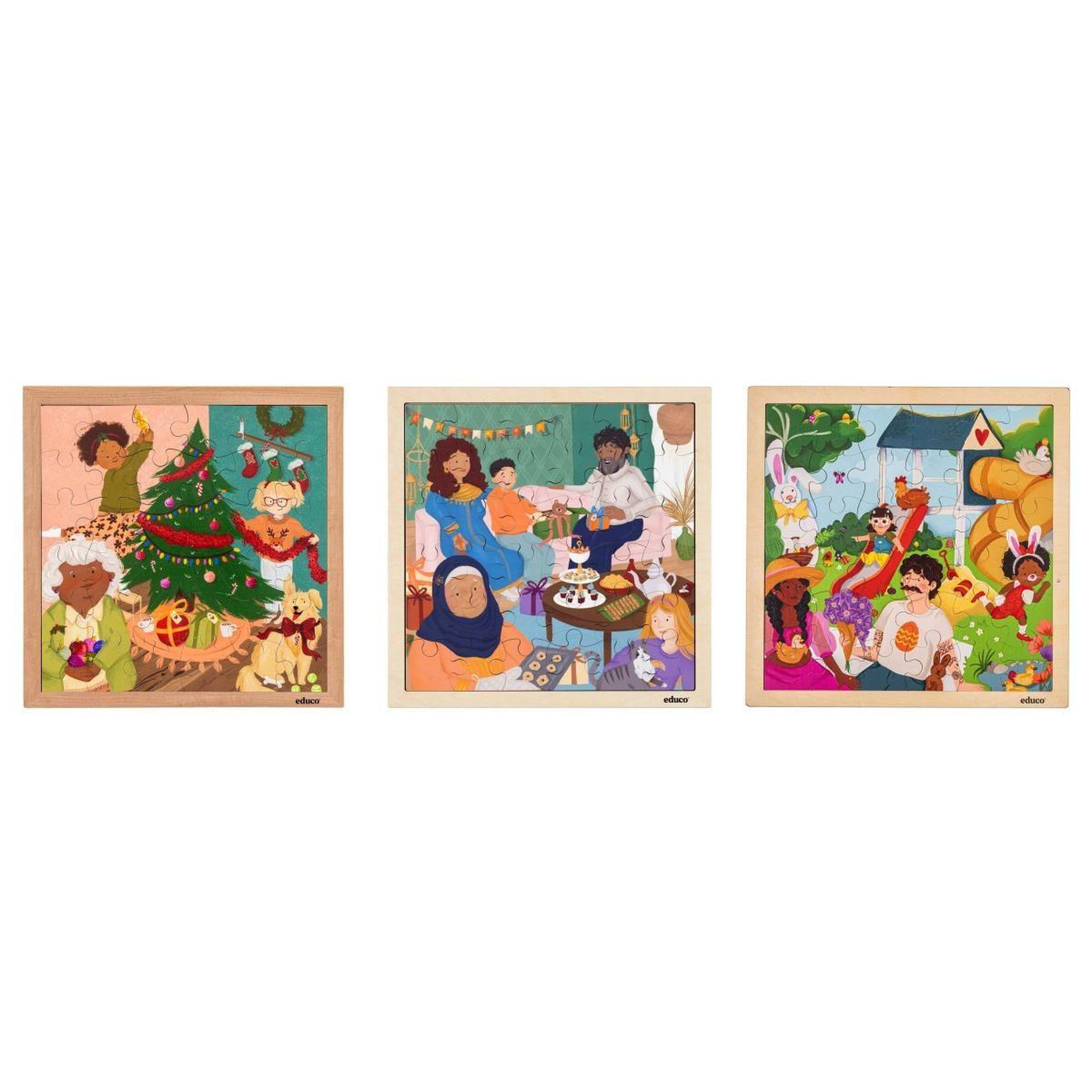 Voir la diapositive 3 : EDUCO Célébration - Saint-Nicolas — 36 pièces de puzzle